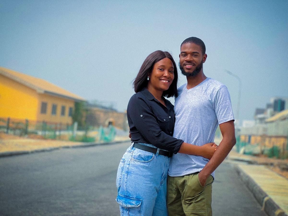 Young African couple building a future together