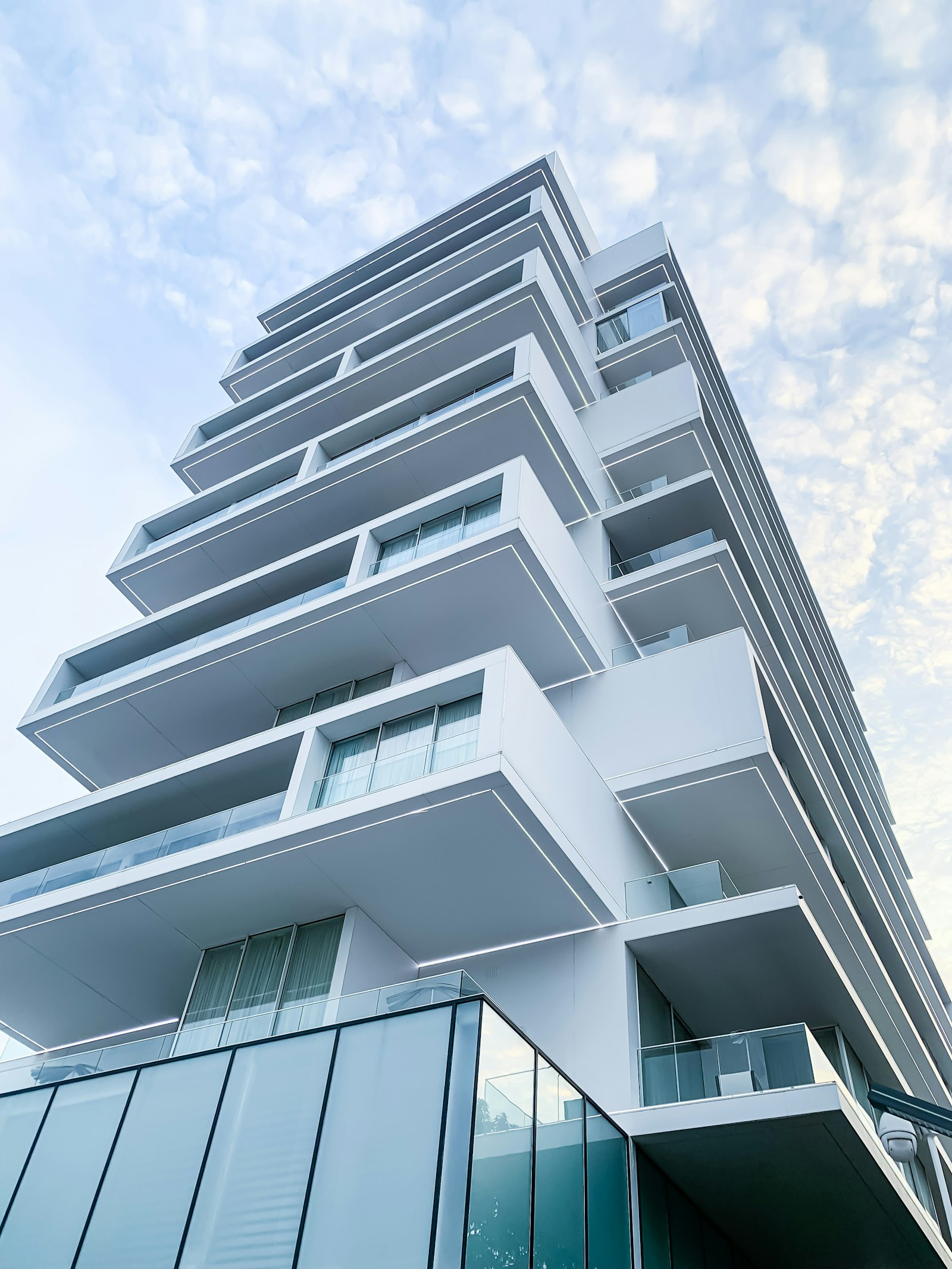A modern apartment building