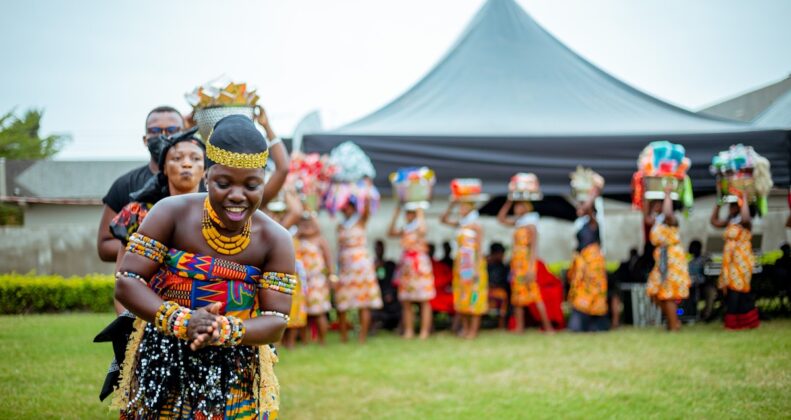Ghanaian traditional wedding celebration